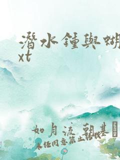 潜水钟与蝴蝶txt