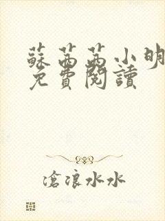 苏茜茜小明全文免费阅读