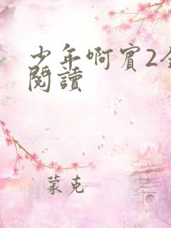 少年啊宾2全文阅读