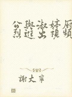 公与淑婷厨房猛烈进出视频