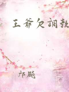 王爷欠调教