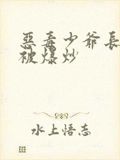 恶毒少爷长大后被爆炒