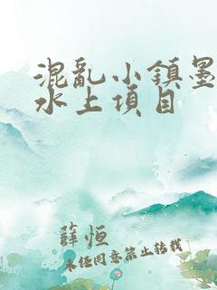 混乱小镇墨池砚水上项目