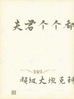 夫君个个都是宝