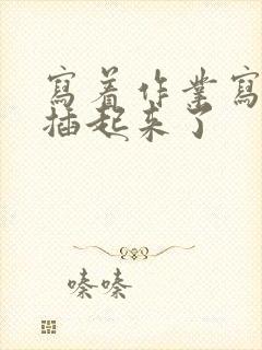 写着作业写着就插起来了