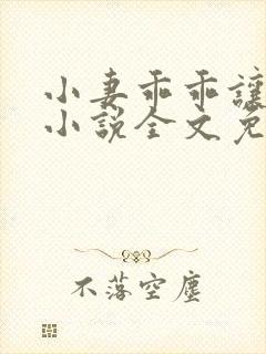 小妻乖乖让我宠小说全文免费阅读