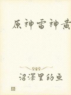 原神雷神黄本本