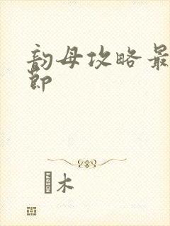 韵母攻略最新章节