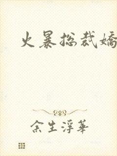 火暴总裁娇柔妻