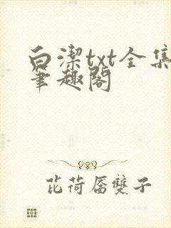 白洁txt全集笔趣阁