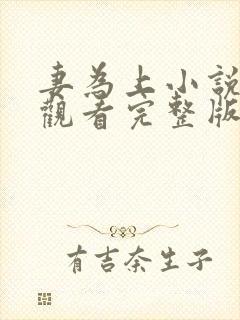 妻为上小说免费观看完整版笔趣阁