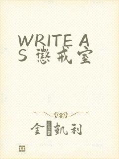 WRITE AS 惩戒室