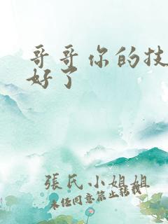 哥哥你的技术太好了