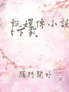 甄嬛传小说txt下载