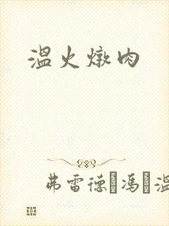 温火炖肉