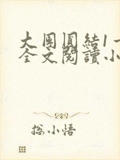 大团圆结1一6全文阅读小说