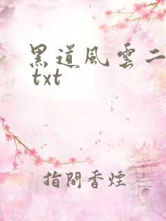 黑道风云二十年 txt