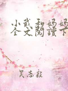 小武和妈妈续集全文阅读下载