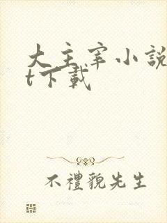 大主宰小说txt下载