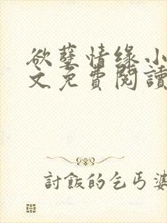 欲孽情缘小说全文免费阅读