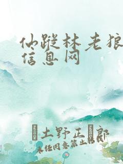 仙踪林老狼贰佰信息网