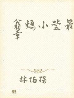 翁熄小莹最新节章