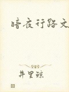 暗夜行路文集