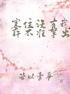 塞住没有我的允许不准拿出来