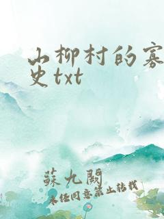 山柳村的寡妇情史txt