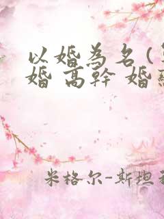 以婚为名 (军婚 高干 婚恋)