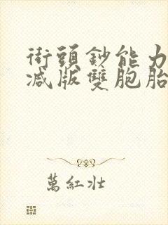 街头钞能力无删减版双胞胎