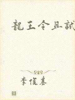 龙王令且试天下