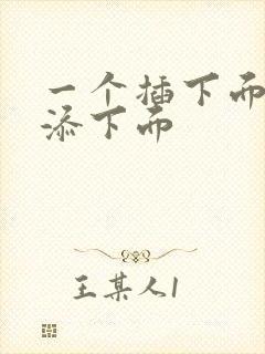 一个插下面一个添下面