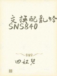 交换配乱吟粗大SNS840