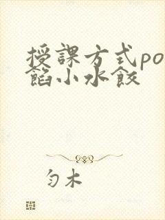 授课方式po肉馅小水饺