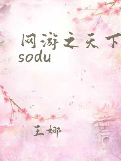 网游之天下无双sodu