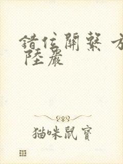 错位关系 方糖 陆岩