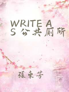 WRITE AS 公共厕所