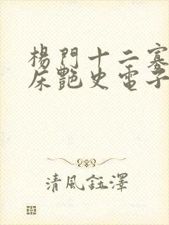 杨门十二寡妇肉床艳史电子书