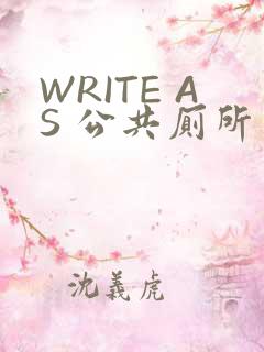 WRITE AS 公共厕所