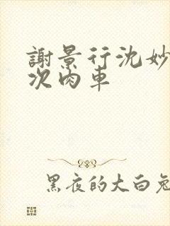 谢景行沈妙第一次肉车