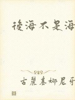 后海不是海小说