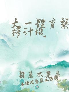 大一体育系精牛榨汁机