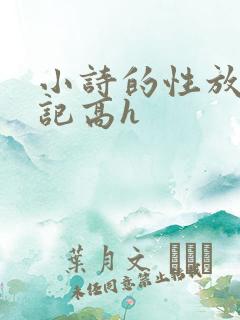 小诗的性放荡日记高h