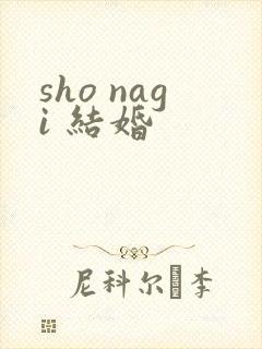 sho nagi 结婚