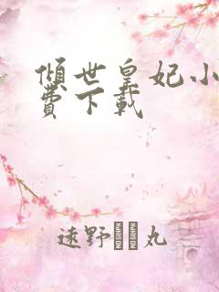 倾世皇妃小说免费下载