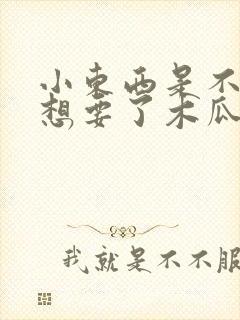 小东西是不是又想要了木瓜