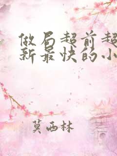 做局超前超快更新最快的小说