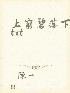 上穷碧落下黄泉txt