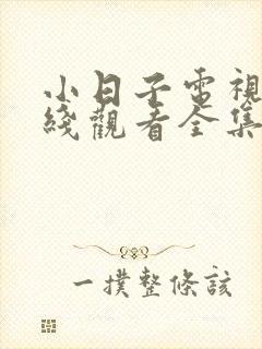 小日子电视剧在线观看全集免费高清